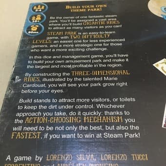 New Board Game Steam Park 3