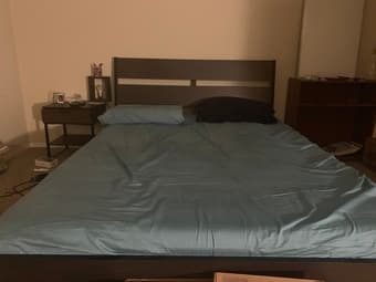 IKEA queen bed 1