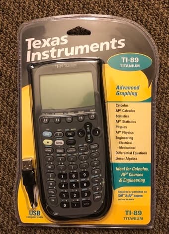 TI-89 Titanium graphing calculator 1