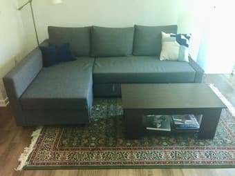 New sectional sofa, contains storage and converts to bed - $100 off! 1