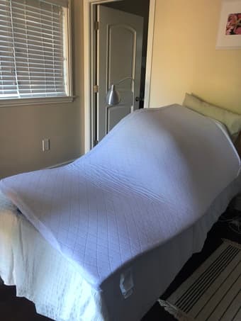 For sale: 2-in mattress topper and mattress cover 1