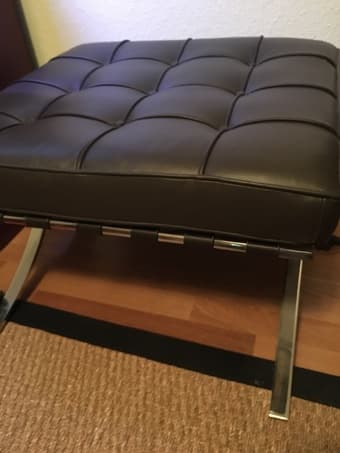 Ottoman - leather 1