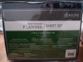 Unopened Navy Blue Twin XL Sheet Set 2