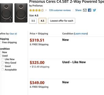 Presonus Ceres C4.5BT 2-Way Powered Speakers with Bluetooth 3