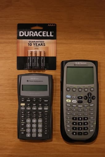Moderately used TI BA II Plus calculator 2