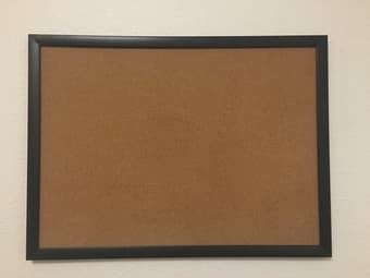 Cork bulletin board 23” x 17” 1