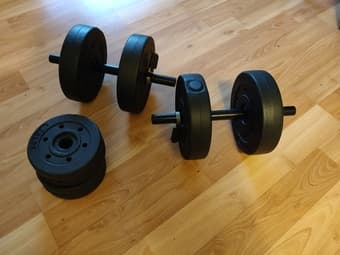 Vinyl Dumbbell Set, 40 lbs 1