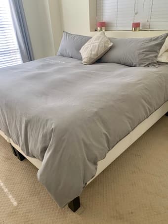 King Bed and Mattress (Cover and Pillows included!) 2
