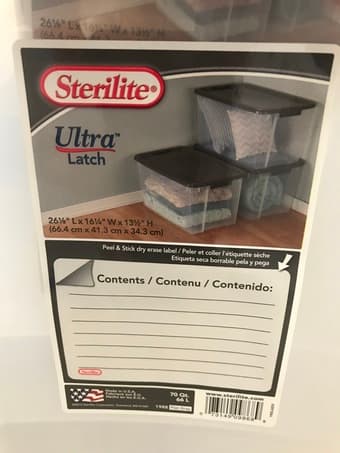 Sterilite Storage bins - clear 2