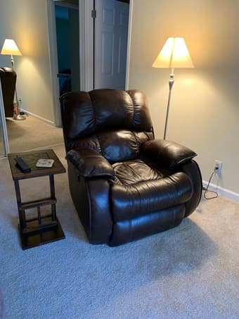 Electric leather recliner 1