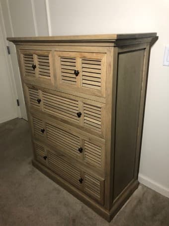 Dresser - custom made wood drawer 1