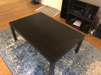 FREE dark brown Ikea coffee table - must go before we move!!! 2