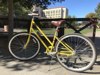 Beautiful yellow Lady’s bike 1
