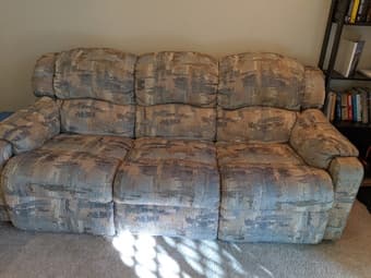 Recliner couches 3 seater + 2 seater with free cushions - Sunnyvale 2