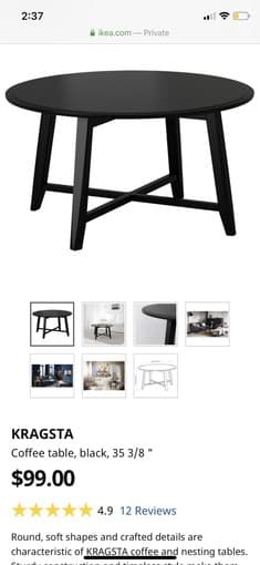[IKEA] Sofa / Dining Table (& Chairs) / Coffee Table / Bookshelf 1