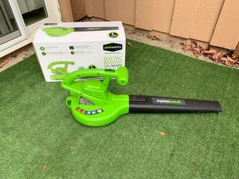 Greenworks 24012 7 Amp Single Speed Electric 160 MPH Blower 1