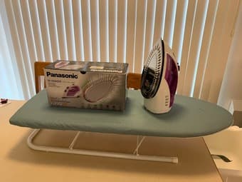 Panasonic NI-E660SR Adjustable Steam Iron with Ironing Board 1