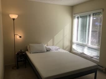 Queen Bed (Mattress + Frame + 2 Calvin Klein Pillows + additional pill 2