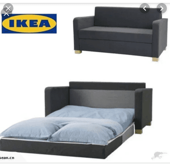 Ikea solsta sofa bed couch loveseat 1