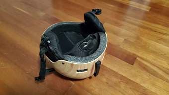 Retrospec Traverse H1 pine wood grain Ski/Snowboard Helmet - Large 3