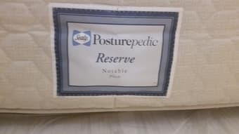 Queen Mattress - Posturepedic and brass headboard 2