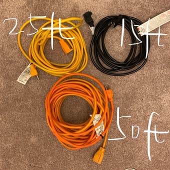 Power extension cord cable 1