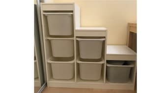 TROFAST Storage combination with 6 boxes 1