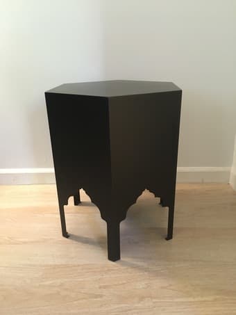metal hexagon accent table 1