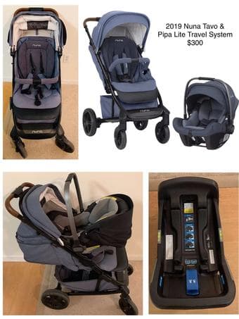 Nuna Stroller w/ Built-in Car Seat Adapters 1