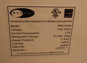 Dehumidifier 1