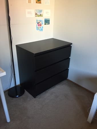 IKEA MALM Bed and Dresser 2