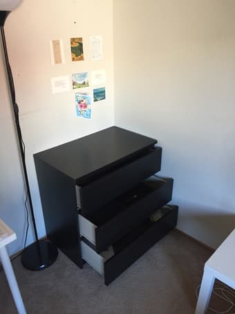 IKEA MALM Bed and Dresser 3