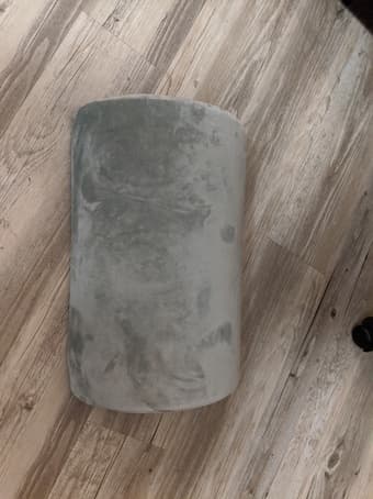Wooden desk + chair and foot cushion 3