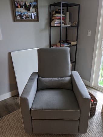 Glider Recliner in Grey 1