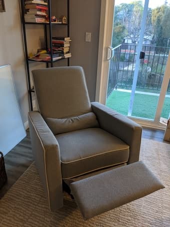 Glider Recliner in Grey 2