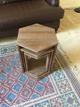 PBteen Hex Coffee Tables - 2 sets of 3 nesting tables available 2