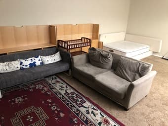 Feb 25 Living room in a 2B1.5B apartment in Redwood City Downtown 1