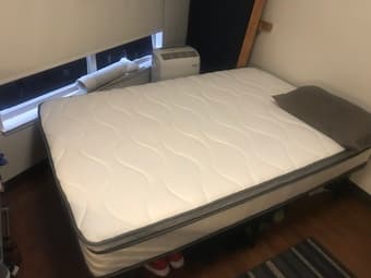 Full XL Weekender Pillow Top Platform Mattress PLUS 14” Metal Frame 1