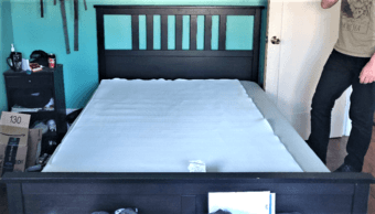 Bed frame IKEA BRIMNES + mattress TUFT & NEEDLES full size 2