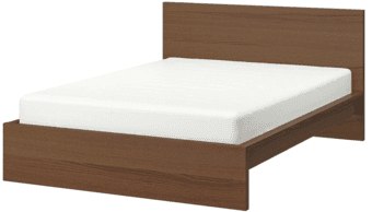 IKEA MALM Queen bed + 4 under-bed storage drawers 1