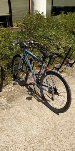 Bike with basket, front + back light and two locks for sale 1