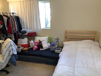 Safe spacious private bedroom available now 2