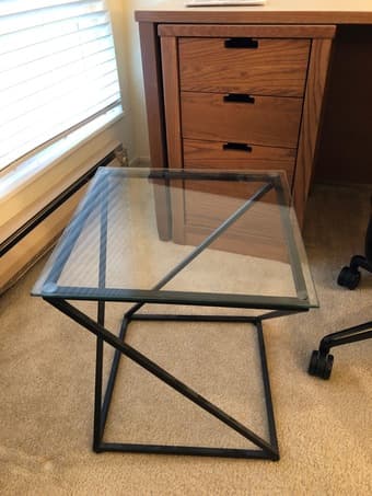 Glass nightstand 1