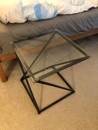 Glass nightstand 2