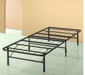 Twin size metal bed frame with large under-bed storage space 1