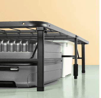 Twin size metal bed frame with large under-bed storage space 2