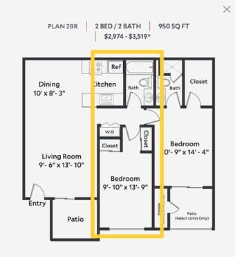 Looking for a female roommate to share a 2B2B apartment in Santa Clara 1