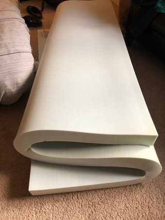 Gel Memory Foam Mattress Topper + Quilted Cover Pad (Queen) - For Sale 2