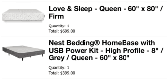 Eco-friendly NestBedding mattress+USB frame (used <1 year, queen size) 2