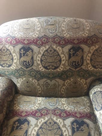 Twin beautiful vintage armchairs 2